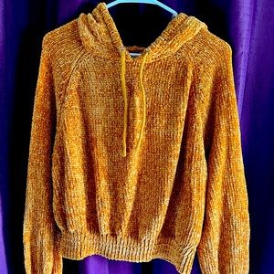 Beautiful Gold hooded sweater.